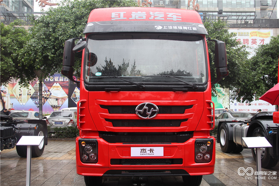 2016上汽依維柯紅巖年會展車 全新杰卡6*2 390 牽引車
