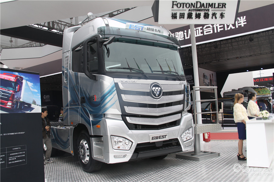2016北京車展 福田戴姆勒EST超級(jí)卡車6*4 超能460動(dòng)力